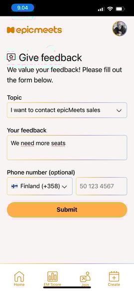 mob feedback