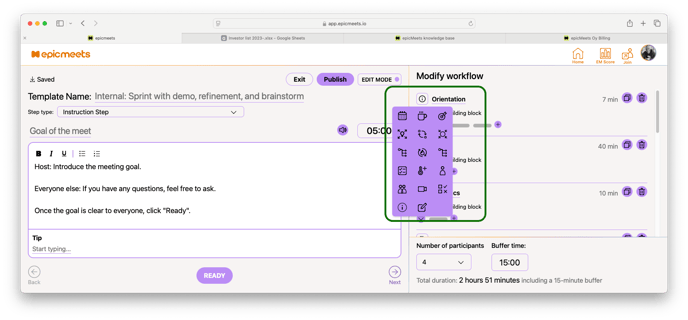 module name and icon